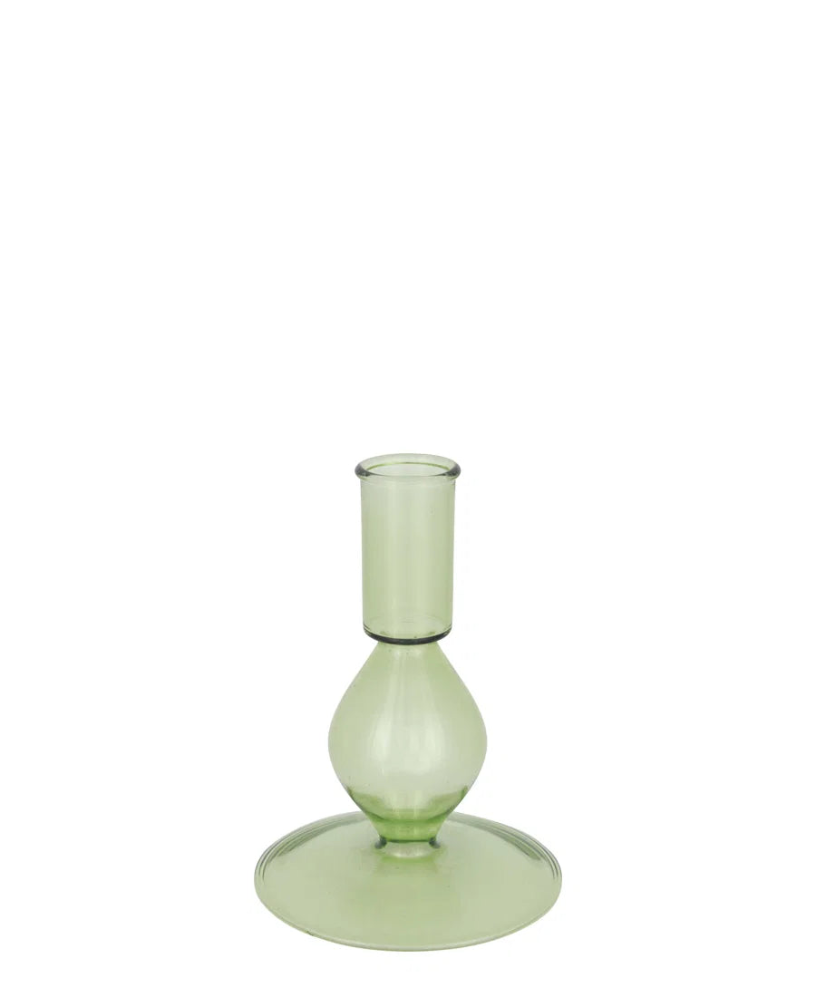 Candle holder cylinder pale green small