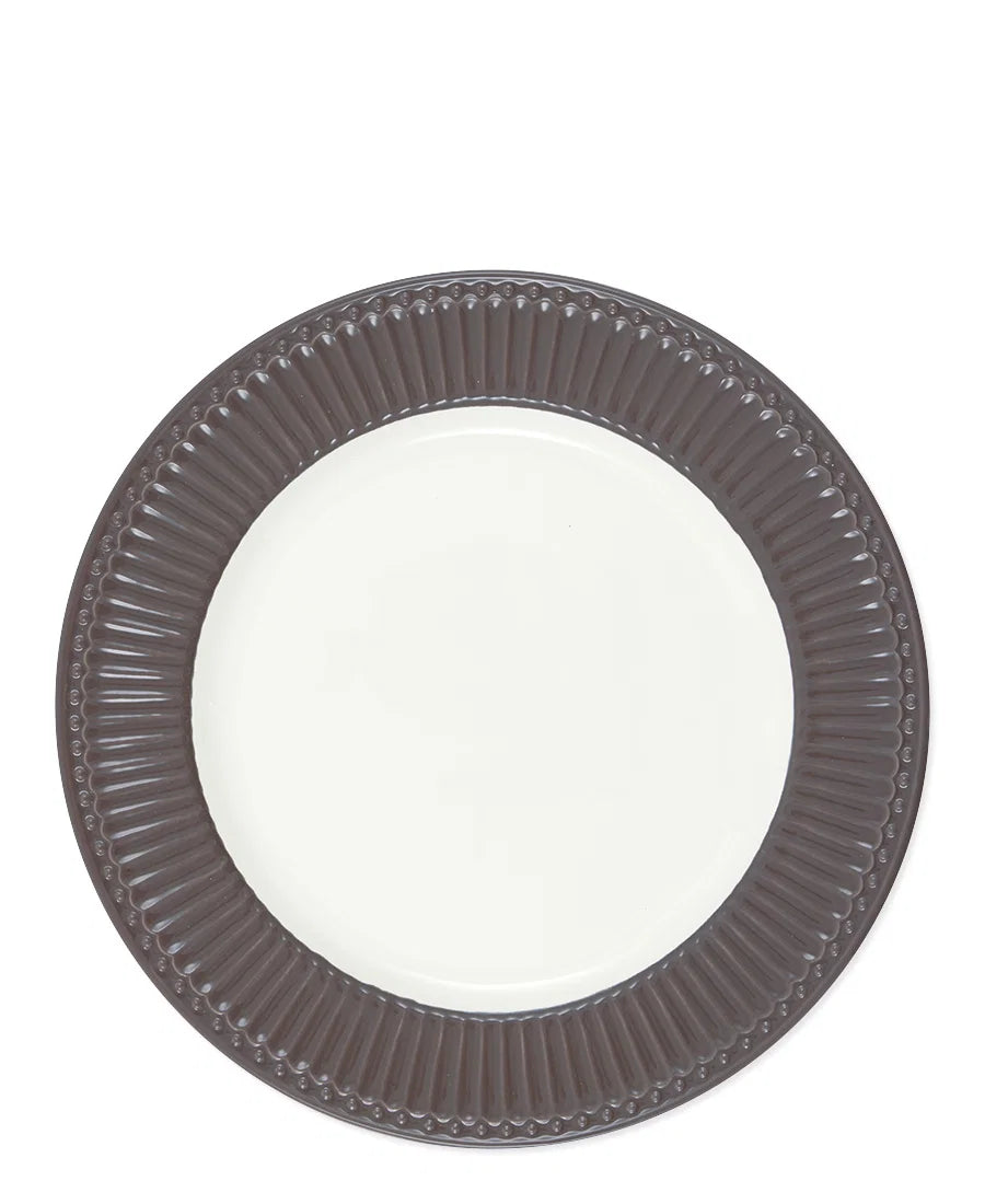 Dinner plate Alice dark chocolate