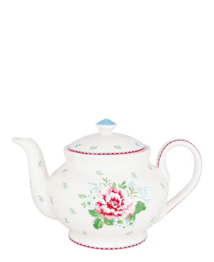 Teapot round Alivia white