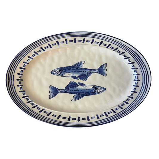 Oval Fish Dish L38.9 W25.5 H3.2cm