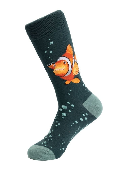 'Clowning Around' Fish Men's Socks