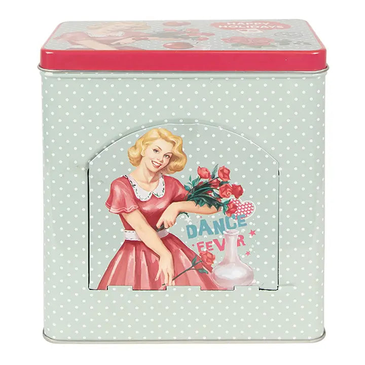 Storage Tin 16x10x18 cm Green Aluminium Storage Tin