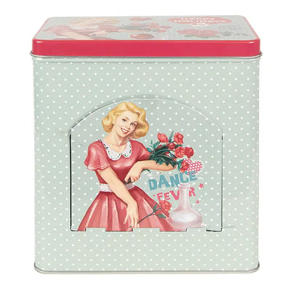 Storage Tin 16x10x18 cm Green Aluminium Storage Tin