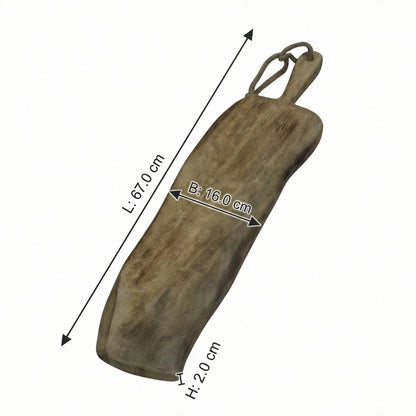 Wooden Cutting Board, Long Narrow, Natural, High Quality, L.67 cm