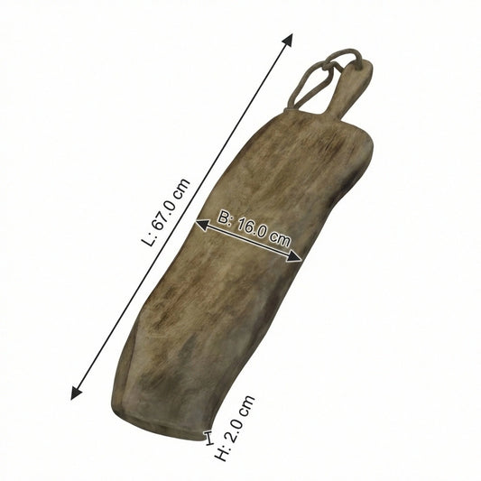 Wooden Cutting Board, Long Narrow, Natural, High Quality, L.67 cm