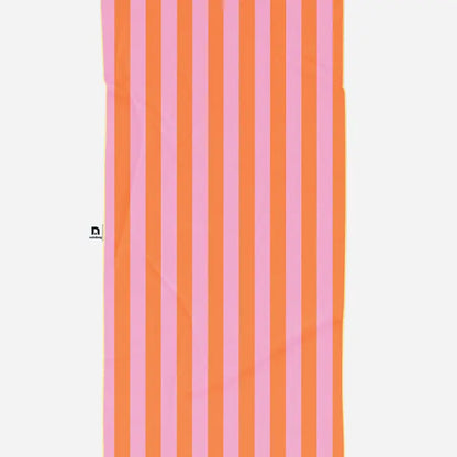 Towel – Orange/Pink Stripes