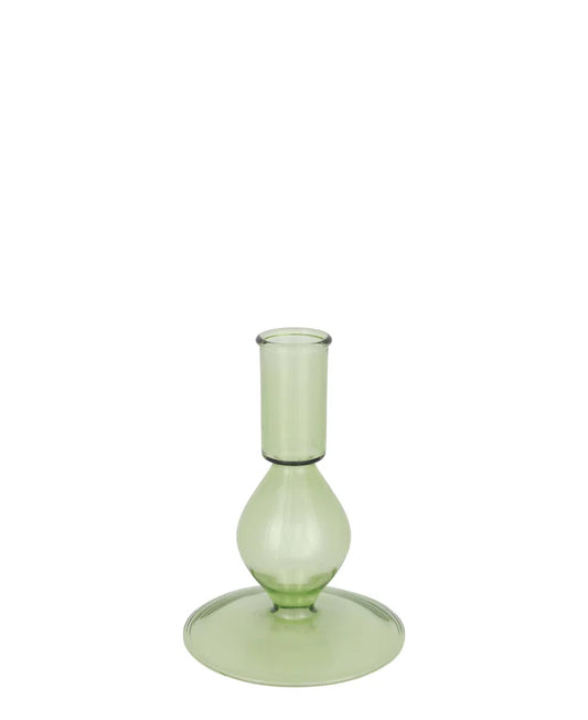 Candle holder cylinder pale green small