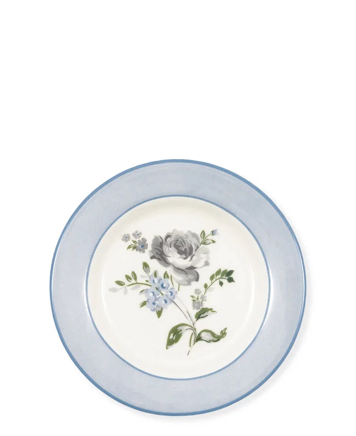 Small plate Celestine white