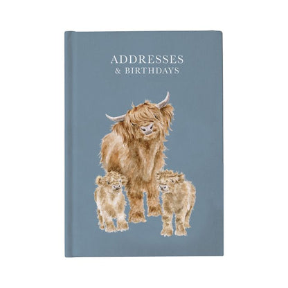 The Highlander' Highland Cow Address Book