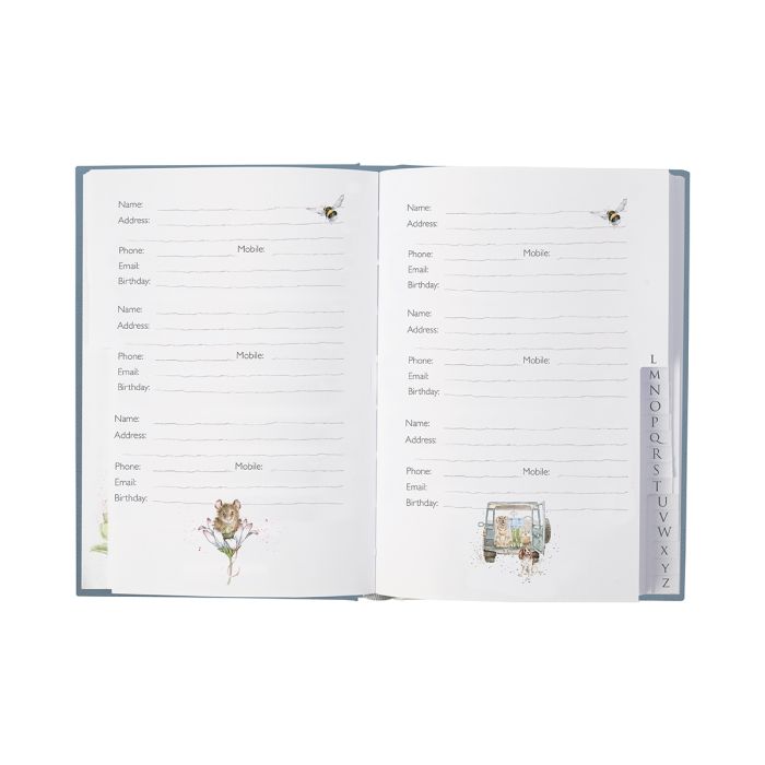 The Highlander' Highland Cow Address Book