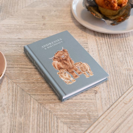 The Highlander' Highland Cow Address Book