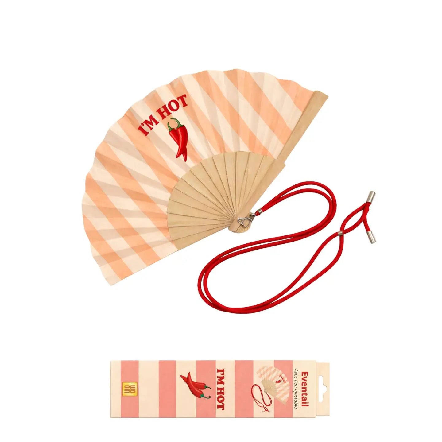 Fan with Shoulder Strap - I'm Hot