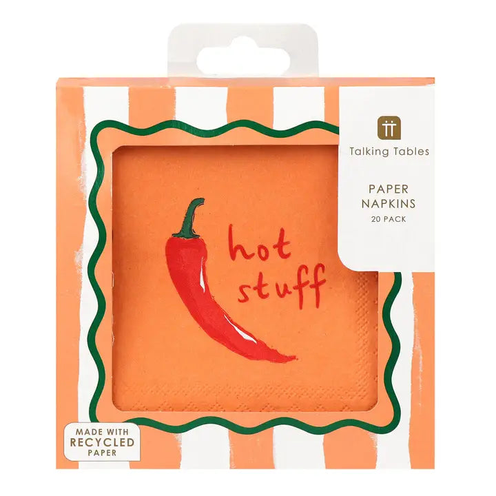 Chilli Paper Napkins - 20 Pack