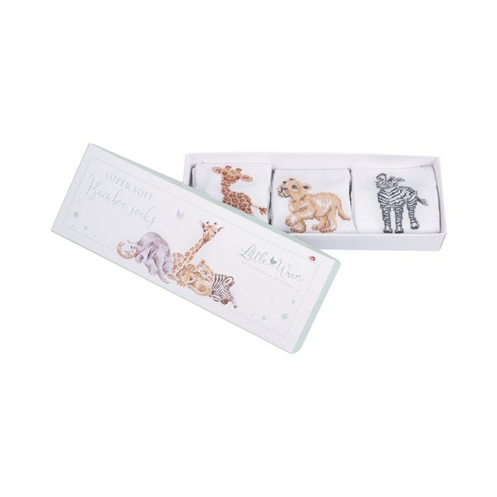 Little Savannah African Animal Baby Socks